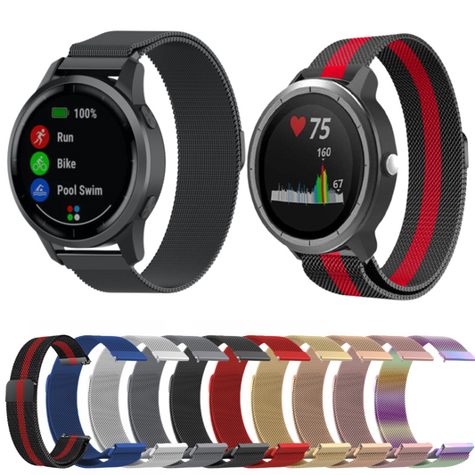 Correa Metálica para Garmin Forerunner 645 Música | Milanesa