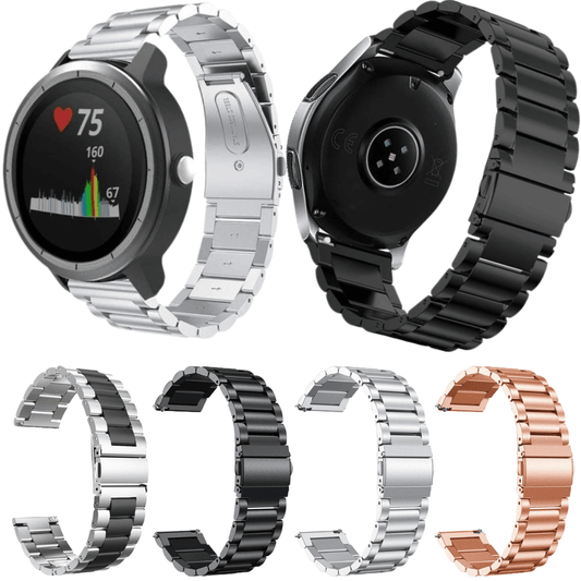 Correa Metálica para Garmin Vivomove HR Sport | Brazalete tipo mariposa