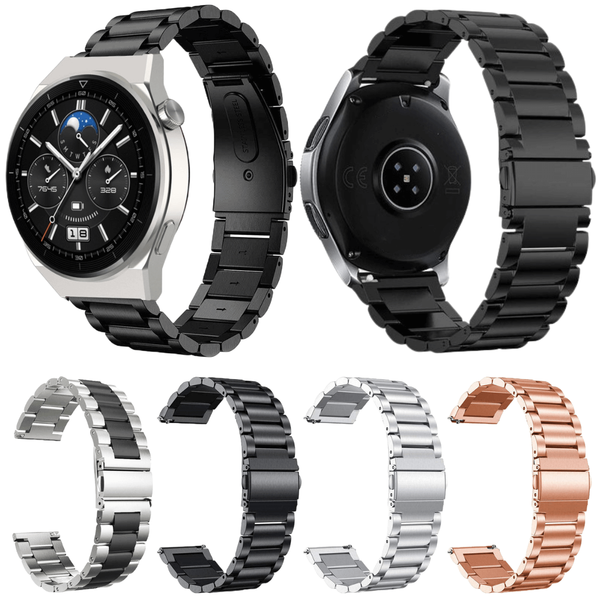 Correa Metálica para Huawei Watch 2 Pro | Brazalete tipo mariposa