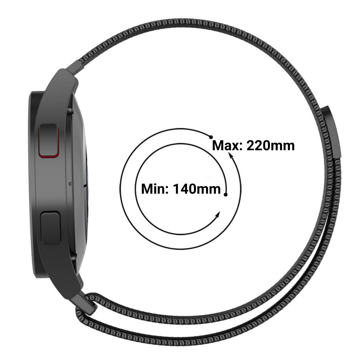 Correa Metálica para Huawei Watch GT 3 (42mm) | Milanesa